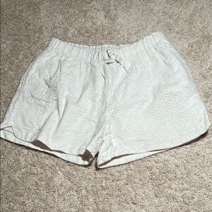 Cat & Jack White Eyelet Shorts Girls XL